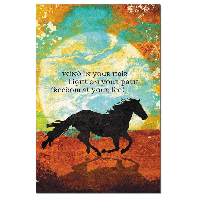 Tree-Free Greetings - All Occasion Cards - Artful Designs - 12 Greeting Cards + White Envelopes - Made in USA - 100% Recycled Paper - 4 x 6 - Wind in Your Hair (FS66822)